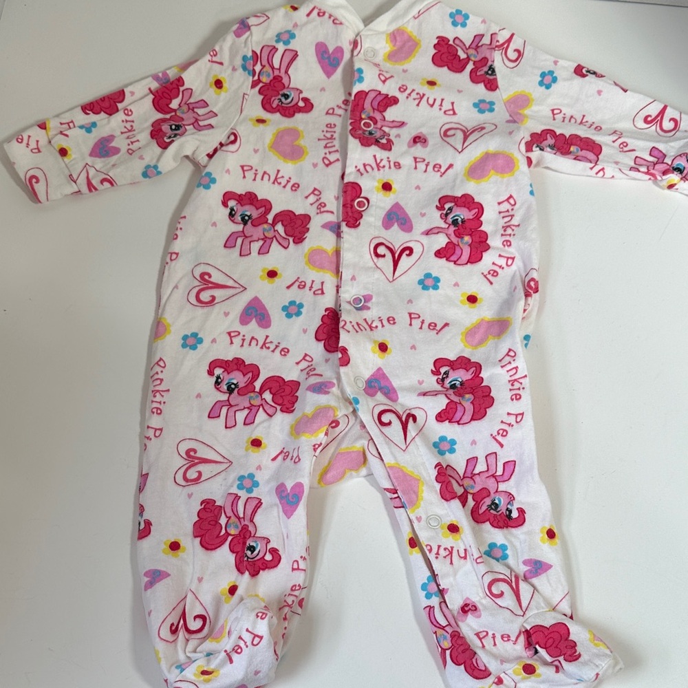 My little pony pinkie pie snap up sleeper size 3/6 months